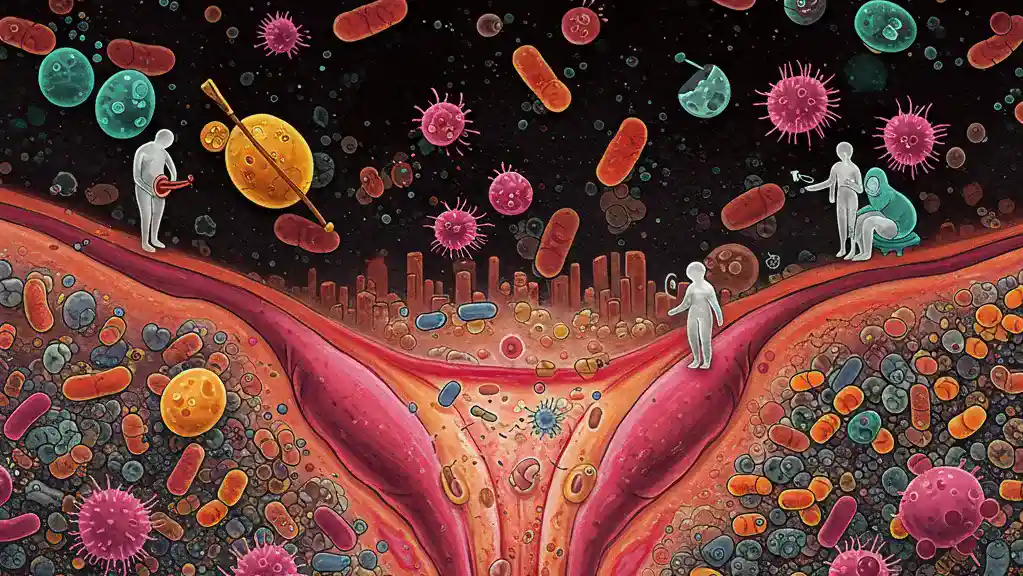 Kota-Vagina Kota vagina berpenghuni miliaran mikroba.