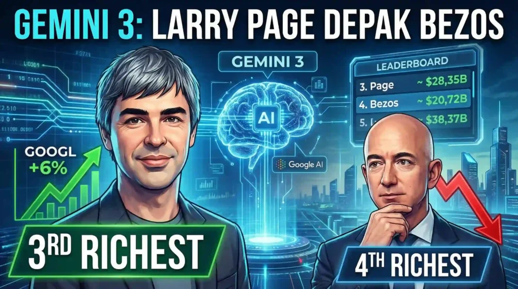 Larry Page geser Jeff Bezos